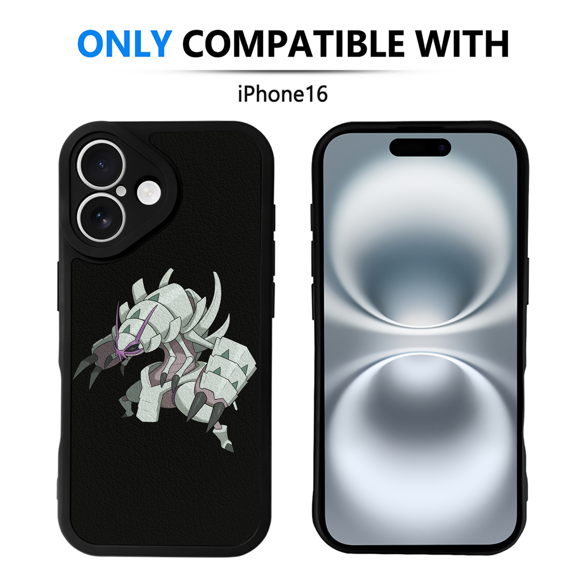 （画像用） ポケットモンスター Pokémon 【iPhone 16シリーズ対応】シリコンスマホケース（レザー調） 材質：シリコン